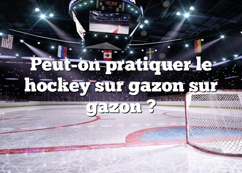 Peut-on pratiquer le hockey sur gazon sur gazon ?