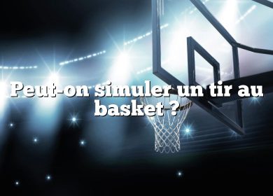 Peut-on simuler un tir au basket ?