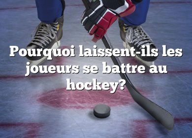 Pourquoi laissent-ils les joueurs se battre au hockey?