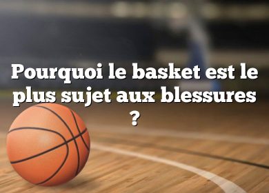 Pourquoi le basket est le plus sujet aux blessures ?