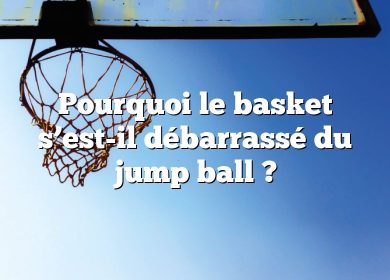 Pourquoi le basket s’est-il débarrassé du jump ball ?