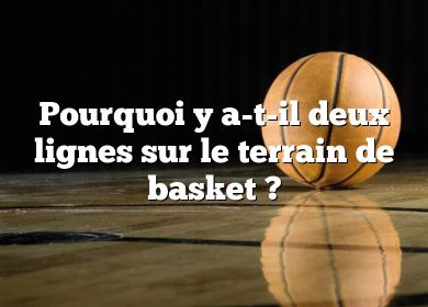 Pourquoi y a-t-il deux lignes sur le terrain de basket ?