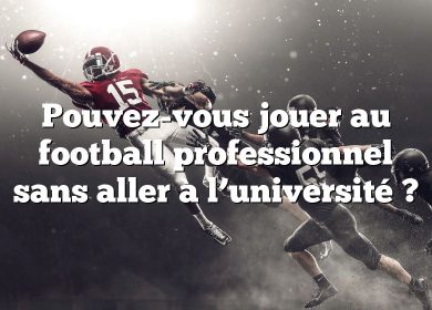 Pouvez-vous jouer au football professionnel sans aller à l’université ?