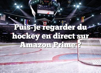 Puis-je regarder du hockey en direct sur Amazon Prime ?