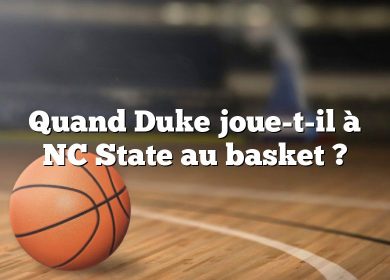 Quand Duke joue-t-il à NC State au basket ?