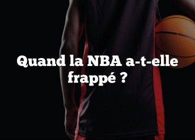 Quand la NBA a-t-elle frappé ?