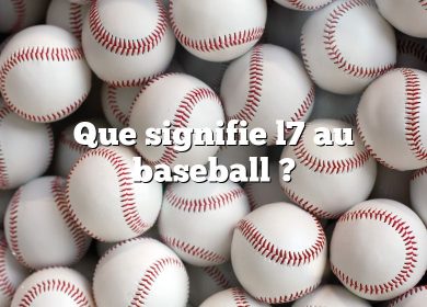Que signifie l7 au baseball ?