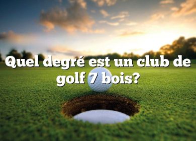 Quel degré est un club de golf 7 bois?