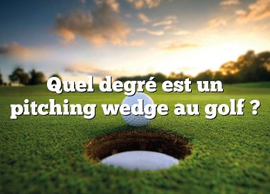 Quel degré est un pitching wedge au golf ?