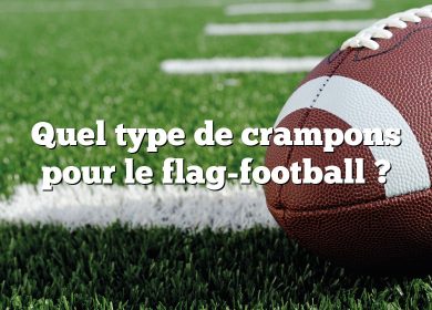 Quel type de crampons pour le flag-football ?