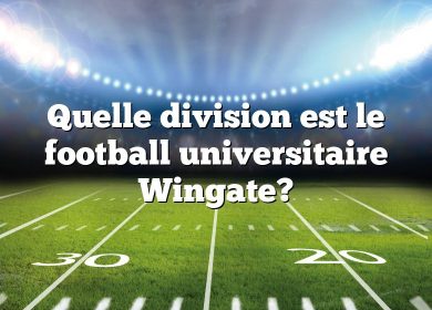 Quelle division est le football universitaire Wingate?