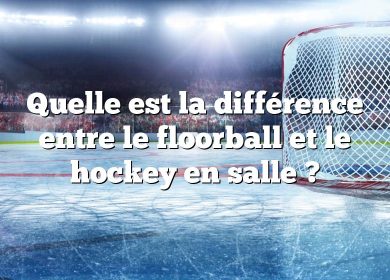 Quelle est la différence entre le floorball et le hockey en salle ?