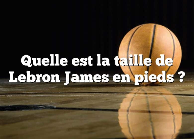 Quelle est la taille de Lebron James en pieds ?