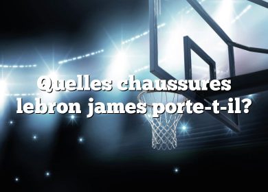 Quelles chaussures lebron james porte-t-il?