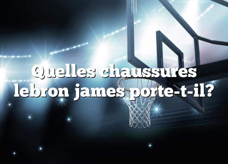 Quelles chaussures lebron james porte-t-il?