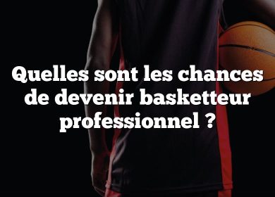Quelles sont les chances de devenir basketteur professionnel ?