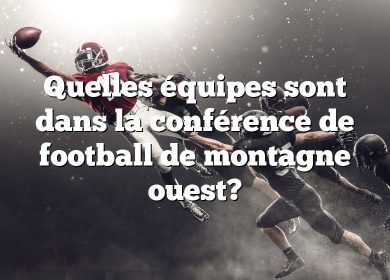 Quelles équipes sont dans la conférence de football de montagne ouest?