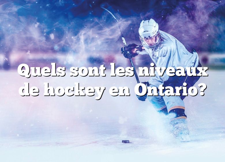 Quels sont les niveaux de hockey en Ontario?