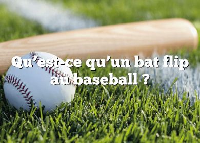 Qu’est-ce qu’un bat flip au baseball ?