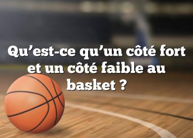 Qu’est-ce qu’un côté fort et un côté faible au basket ?