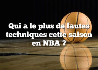 Qui a le plus de fautes techniques cette saison en NBA ?