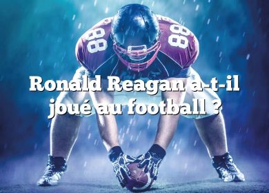 Ronald Reagan a-t-il joué au football ?