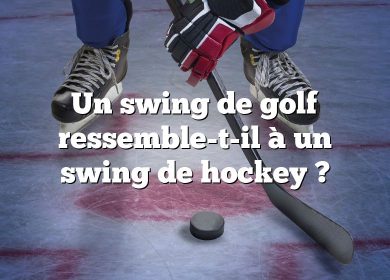 Un swing de golf ressemble-t-il à un swing de hockey ?