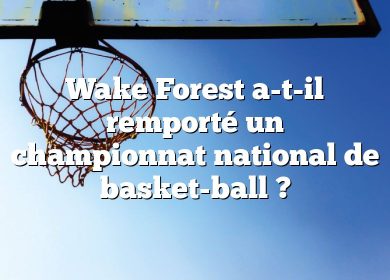 Wake Forest a-t-il remporté un championnat national de basket-ball ?