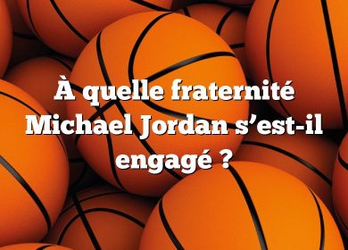 À quelle fraternité Michael Jordan s’est-il engagé ?